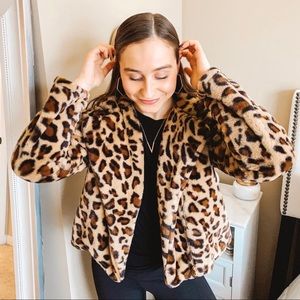Zaful Cheetah Zip Jacket